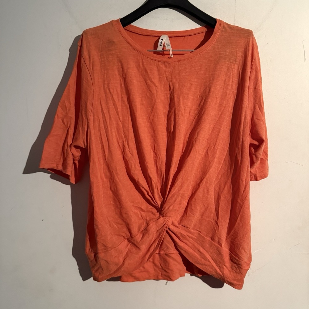 Pact Tshirt Front Twist Large Organic Cotton Comfy Basic